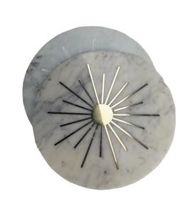 Portalápices y Organizador de Escritorio Circular Tallado a Mano con Incrustaciones de Ágata, de Alta Calidad, Estilo Antiguo, de Delhi - Product Image 4