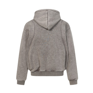 Sudadera con Capucha Extra Grande para Hombre, Color Sólido, Algodón, Informal, para Otoño, Personalizable, Transpirable - Product Image 3