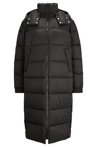 100% Polyester Lining Hooded Loose Fit Warm Coat OEM Women's New Style Winter Waterproof Zip-Up Cotton Filled Puffer <b>jacket</b> - Product Image 6