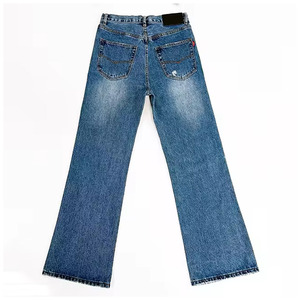 Men's Trendy Loose Fit Straight Leg Ripped Jeans Comfortable Size <b>Light</b> Wash Blue Denim <b>Trousers</b> for Casual & Streetwear - Product Image 2