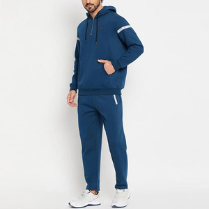 Premium Quality Wholesale Price Quarter Zipper Up Hoodie Sets Reinforced Stitched Jogging Wear Tracksuit For Adults <b>Boys</b> - Product Image 1