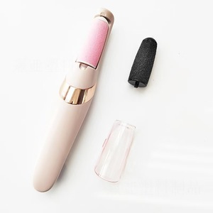 Râpe électrique rechargeable pour pieds, à long manche, double face, en plastique, pour pédicure et élimination des callosités, rose - Product Image 3