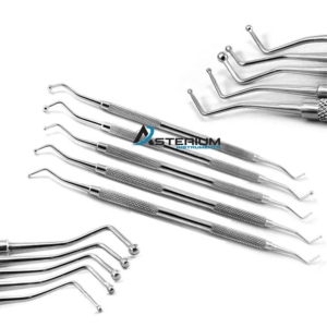 Kit de Instrumentos Dentales Manuales Asterium, Pulidor de Bolas, Doble Extremo, Acero Inoxidable, Herramientas de Acabado para Restauraciones de Composite - Product Image 1