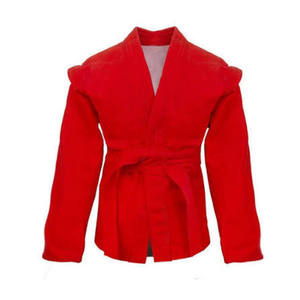 Red Sambo Uniform Adult Martial Arts Wear Fitted/Regular Fit 450g Cotton Gi Set for Men Durable Quick-Dry Breathable Plain Dyed - Product Image 5
