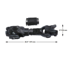 Eje de Transmisión Industrial de Alta Resistencia OEM, Longitud Total de 675 mm, Brida de 150 mm, Junta Universal de 52×147 mm - Product Image 1