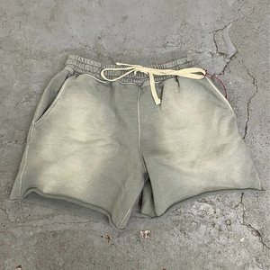 Acid Wash Vintage Eco-Friendly Elastic Waist Shorts Custom Fleece Cotton Gym Sweat Shorts Premium Quality Wholesale Custom Logo - Product Image 3