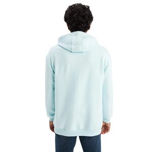 Customized Men's Casual Winter Thermal Pullover Hoodies Solid 100% Cotton Polyester Fleece Fabric Men's Pullover Hoodies - Product Image 2