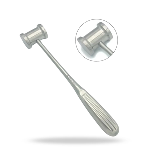 Martillo Quirúrgico Hajek de 8.5 Pulgadas (22 cm) con Cabeza de 28 mm, Peso de 8 oz, Acero Inoxidable, Instrumento Quirúrgico Ortopédico para Rinoplastia - Product Image 4