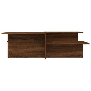 Set di 2 tavolini da caffè in legno ingegnerizzato di rovere marrone con contenitore di medie dimensioni, mobili resistenti ed eleganti - Product Image 4