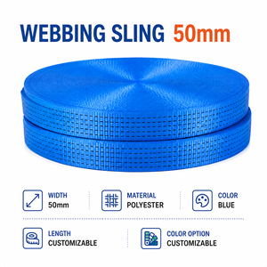 Rouleau de sangle en polyester industriel 50 mm haute résistance à la traction et à l'abrasion pour sangles à cliquet et arrimage de cargaison – Fabricant OEM - Product Image 4
