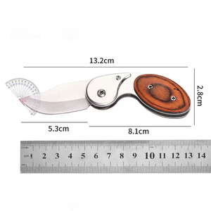 Couteau de poche forgé à la main, couteau pliant de survie en plein air, couteau personnalisé avec logo OEM, couteau pliant artisanal en acier au carbone - Product Image 2