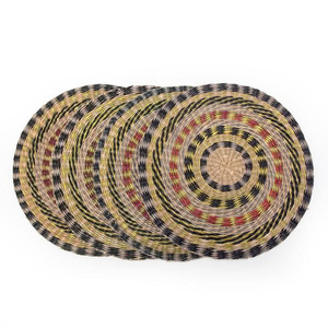 New Product 2026 Natural Seagrass Charger Plates Customize Sizes Variety of Colors Handmade Rattan <b>Placemat</b> for Table Decoration - Product Image 3