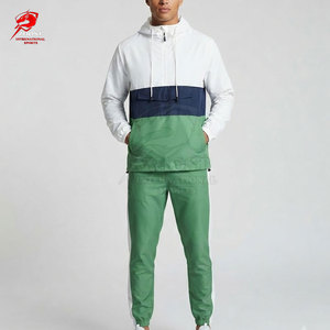 Ensemble coupe-vent léger et très vendu pour le sport, veste et pantalon deux pièces pour tenue active adulte - Product Image 3