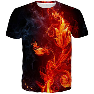 Camiseta Sublimada con Logotipo Personalizado, Impresión 3D Completa, 100% Algodón, Malla Transpirable, para Hombre, Talla Grande, Secado Rápido, Poliéster/Algodón - Product Image 1