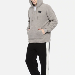 Pakistan Manufacturer's High Quality Quick Dry <b>Men's</b> Wool <b>Hoodie</b> 100% Cotton Vintage Embroidered <b>Sherpa</b> Fleece Loose for Autumn - Product Image 2