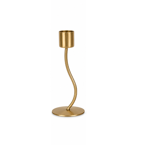 Porte-bougie décoratif en or antique, support pour bougie conique, pour la maison, les mariages, les décorations de Noël, porte-bougie en métal durable - Product Image 2
