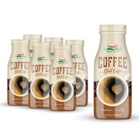 Boisson au café de marque privée du Vietnam Café Caramel Bouteille en verre de 290ml NAWON OEM Vente en gros à bas quantité minimale de commande Échantillon gratuit ISO HALAL BRC