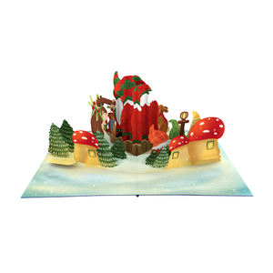3D Pop Up <b>Card</b> Merry Christmas Santa Clause <b>Playing</b> Guitar Handmade <b>Card</b> Paper Craft Pop Up <b>Card</b> Christmas Greeting <b>Card</b> 3D - Product Image 4