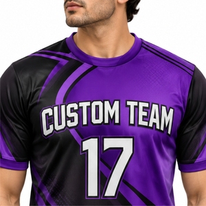 Maillot de sport personnalisé pour homme avec nom et numéro de joueur, vêtement d'équipe respirant pour activités sportives - Product Image 4