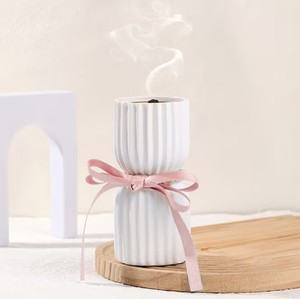 Luxury White Resin <b>Bakhoor</b> Burner Mabkhara Arabic <b>Oud</b> Incense Burner Home Fragrance Decor - Product Image 1