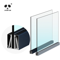 Chuanlan Modernes Aluminium-U-Profil Glasgeländer Schuhmontage für Treppen Balkon Außenbereich Villa Einkaufszentrum Einfache Installation