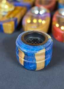 Brûleur à Bakhoor en bois et résine époxy, fabriqué en Inde, de style arabe, pour usage religieux, pour le Ramadan - Nouveau brûleur à Bakhoor spécial - Product Image 6