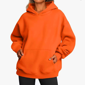 Sudadera de Mujer con Capucha, Estampada y Personalizada, Informal, Holgada, con Forro Polar, Tejida, 100% Algodón, Mangas Largas - Product Image 1