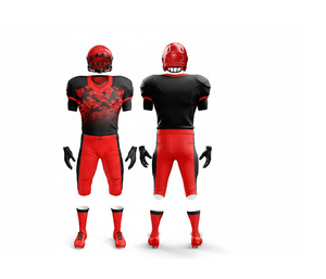 Fournisseur d'uniformes complets de football américain sur mesure, maillots et pantalons |   Ensemble de football avec maillot et pantalon |   Polyester respirant - Product Image 2