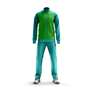 Survêtement en polyester et coton de qualité supérieure, matière respirante, toucher doux, idéal pour la salle de sport, le sport, le jogging et le confort quotidien. - Product Image 1