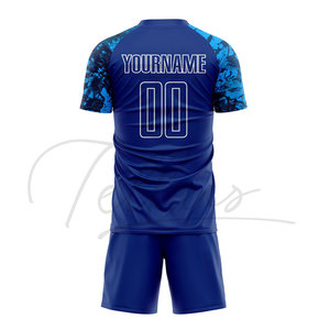 ชุดฟุตบอลคุณภาพดีที่สุด หลายสี สำหรับทุกเพศทุกวัย  รับสั่งทำตามแบบ  ระบายอากาศได้ดี แห้งเร็ว ชุดสโมสรฟุตบอลแบบสั้น - Product Image 2