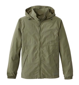 Veste de randonnée softshell pour homme, vert olive, manches longues, fermeture éclair sur le devant, résistante à l'eau, col à revers, coupe classique, pour l'automne - Product Image 1