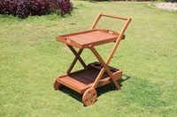 Nghia Son Company Fournisseur Luxe Hôtel Thé Café Service Chariot Liqueur Chariot Avec Roues fabriqué au Vietnam