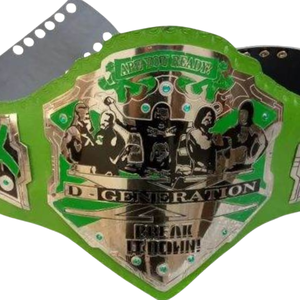 เข็มขัดแชมป์มวยปล้ำ D-Generation X สายสีเขียว ของสะสม เข็มขัดแชมป์ WWE ของที่ระลึกสำหรับแฟนคลับ - Product Image 5