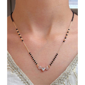 โอ้ แฟชั่น สตูดิโอ แฟชั่นสร้อยคอจี้โซ่ประดับลูกปัดสีดำชุบทองสำหรับผู้หญิง |   เครื่องประดับแฟชั่น - Product Image 3