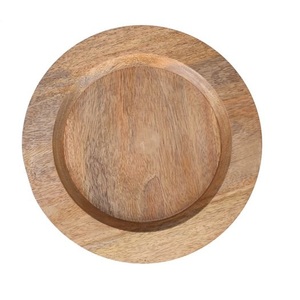 Assiette de service en bois au design créatif et forme arrondie pour les fêtes d'anniversaire, la restauration et les écoles – Qualité supérieure - Product Image 1