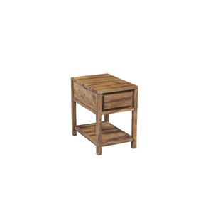 Sheesham Wood <b>Side</b> <b>Table</b> with <b>Drawer</b> - Mid-Century Modern Wholesale - Product Image 2