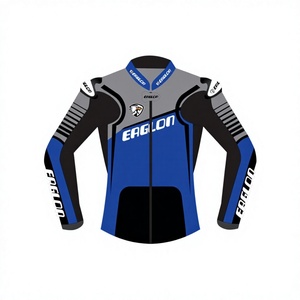 Unisex Custom Motorcycle Cowhide Leather Track <b>Racing</b> <b>Jacket</b>/Chaqueta CE Level 2 Armor Waterproof Quick Dry | Custom OEM - Product Image 1