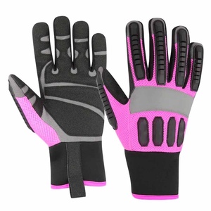 Premium Quality Synthetic Leather Back Mesh With <b>Lamination</b> Neoprene Cuff industrial safety Heat Resistant Mechanic Gloves - Product Image 3