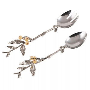Set With Mirrored Steel <b>Flatware</b> Sets Standard Design Spoon Fork Set Superior Quality Medium Size Forks Cutlery - Product Image 1
