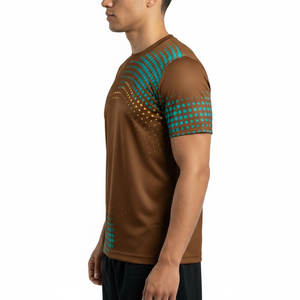 Men Custom Printed Sports T <b>Shirt</b> Breathable Gym Wear Soccer Training Jersey Style Athletic T <b>Shirt</b> Maker - Product Image 2