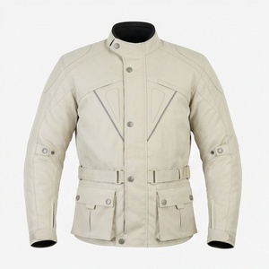 แจ็คเก็ตหนังแท้สำหรับขี่มอเตอร์ไซค์คุณภาพดีที่สุดสำหรับผู้ชาย รุ่นใหม่ล่าสุดสำหรับฤดูหนาว พร้อมแผ่นป้องกันที่ถอดออกได้ สามารถสั่งทำได้ - Product Image 1