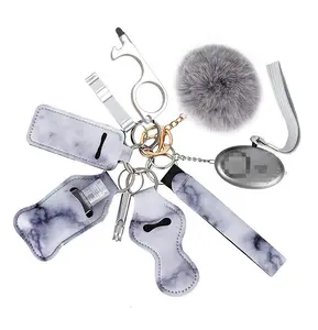 New Product Gift Self Defense Keychain Set Products Safety For Woman Self Defence Keychain Supplies