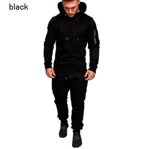 Men Hooded <b>Tracksuit</b> <b>Camouflage</b> Print Full Sleeve Regular Fit Casual Sportswear Set With Side Pockets Elastic Waist - Product Image 6