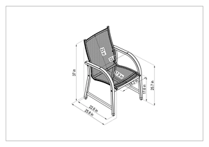 Contemporary Outdoor Garden Set 6 Seater Solid Teak Weather Resistant Non <b>Foldable</b> for Patio Use - Product Image 6