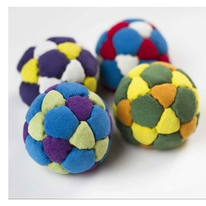 Unisex <b>Hacky</b> <b>Sack</b> Footbags plush toy with custom logo made of synthetic suede fille - Product Image 5