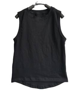 Camiseta sin mangas holgada con dobladillo curvo para bebés, niños y niñas, estilo casual de verano - Product Image 3