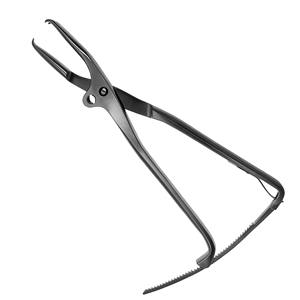 Pinzas de sujeción ósea Bishop de 12 1/2 pulgadas con mordaza ajustable manual y trinquete, de acero inoxidable alemán, certificadas CE ISO13485 por Grip Surgical - Product Image 6