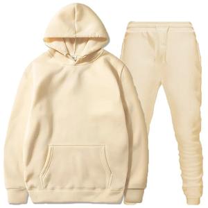 Conjuntos Deportivos de Alta Calidad 100% Algodón, Casuales, Lisos, Transpirables, de 2 Piezas, al por Mayor, Ligeros, con Capucha - Product Image 1