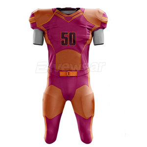 Uniforme de Fútbol Americano ELVE WEAR EW-007 al por Mayor, Calidad Premium, Transpirable, Poliéster, Personalizable en Tallas y Colores para Adultos, OEM - Product Image 2