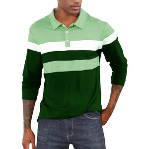 Polo de hombre con botones, de tela de peso medio, para entrenamiento al aire libre, gimnasio, correr, tenis, ciclismo, golf, venta al por mayor. - Product Image 5